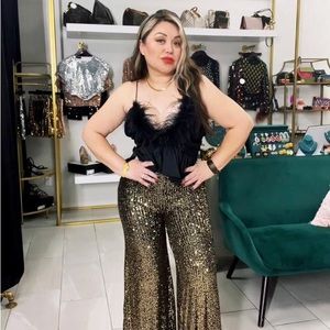 Sequined Pants